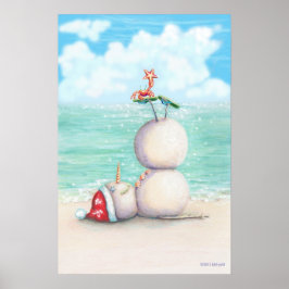 Tropisch Yoga-Poster op basis van idyl-wyld design Poster