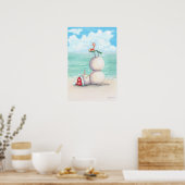 Tropisch Yoga-Poster op basis van idyl-wyld design Poster (Keuken)