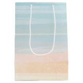 Tropisch zand Man met palmboomstructuur Gemiddelde Medium Cadeauzakje (Achterkant)