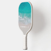 Tropisch Zand Strand Oceaan Hete buik Modern Pickleball Paddle (Links)