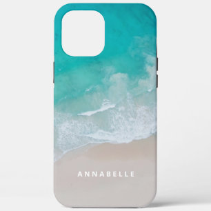 tropisch zand strand oceaan zonnig golven modern Case-Mate iPhone case