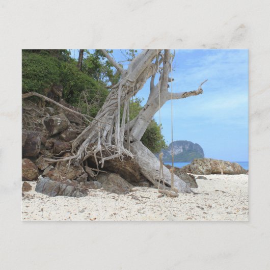 Tropisch zandstrand briefkaart (Voorkant)