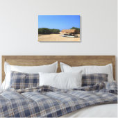Tropisch zandstrand canvas afdruk (Insitu (Slaapkamer))