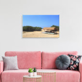 Tropisch zandstrand canvas afdruk (Insitu (Woonkamer))
