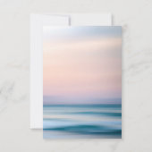 Tropisch zandstrand en zeeschelpen sparen de datum notitiekaartje (Achterkant)