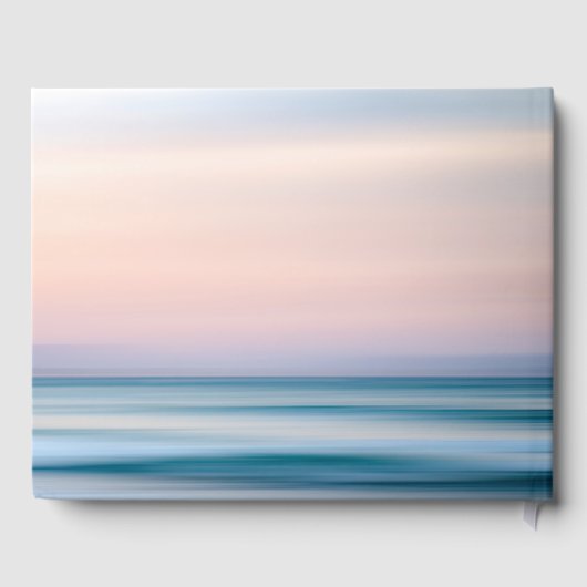 Tropisch zandstrand en zeeshells bruiloft gastenboek (Achterkant)