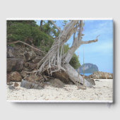 Tropisch zandstrand gastenboek (Achterkant)