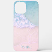 Tropisch zandstrand met Turquoise Zee Monogram Case-Mate iPhone Case (Achterkant)