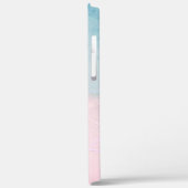 Tropisch zandstrand met Turquoise Zee Monogram Case-Mate iPhone Case (Achterkant / Links)