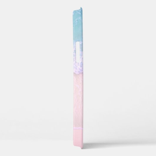 Tropisch zandstrand met Turquoise Zee Monogram Case-Mate iPhone Case (Achterkant / Rechts)