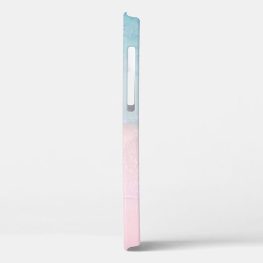 Tropisch zandstrand met Turquoise Zee Monogram Case-Mate iPhone Case (Achterkant / Links)