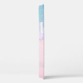 Tropisch zandstrand met turquoise zee monogram Case-Mate iPhone case (Achterkant / Rechts)