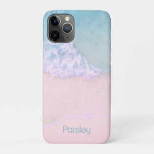 Tropisch zandstrand met turquoise zee monogram Case-Mate iPhone case