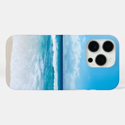 Tropisch zandstrand Modern Case-Mate iPhone Case (Achterkant (horizontaal))
