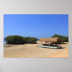 Tropisch zandstrand poster