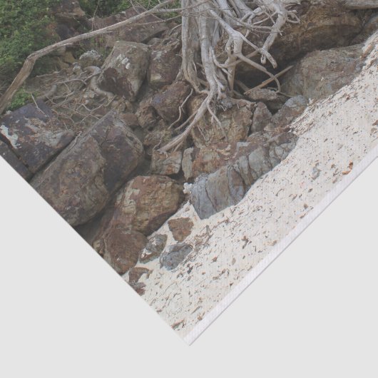 Tropisch zandstrand tissuepapier (Detail)