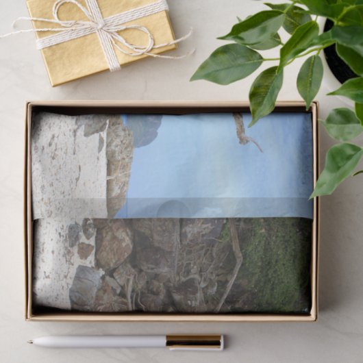 Tropisch zandstrand tissuepapier (Geschenk)