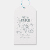 Tropisch Ze is een vangst Feest Cadeaulabel (Voorkant)