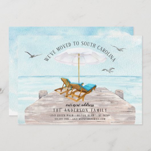 Tropisch Zee Bewegende Aankondiging (Voorkant / Achterkant)