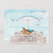 Tropisch Zee Bewegende Aankondiging Briefkaart (Voorkant / Achterkant)