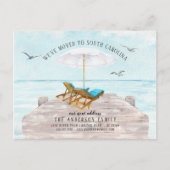 Tropisch Zee Bewegende Aankondiging Briefkaart (Voorkant)