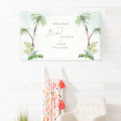 Tropisch Zee Glass Vrijgezellenfeest Banner (Insitu)