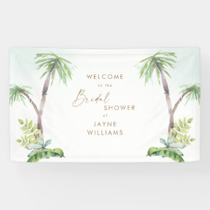 Tropisch Zee Glass Vrijgezellenfeest Banner