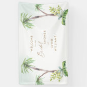 Tropisch Zee Glass Vrijgezellenfeest Banner (Verticaal)