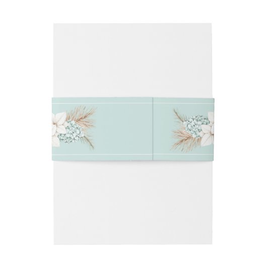 Tropisch Zee Glazen Blauw Huwelijk Uitnodigingen Wikkel (Achterkant Voorbeeld)