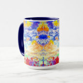 Tropisch Zee Kleurrijk Koraal Ref Diep Blauwe Ocea Mok (Voorkant links)