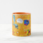 Tropisch Zee Koralen oceaan zeewater Oranje Mok (Midden)