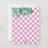 Tropisch Zee palmplanken met schilfers (Achterkant)