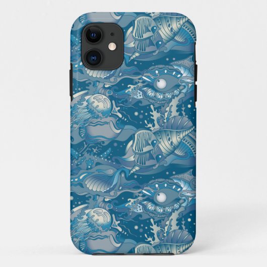 Tropisch Zee Patroon Case-Mate iPhone Case (Achterkant)