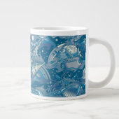 Tropisch Zee Patroon Grote Koffiekop (Rechts)