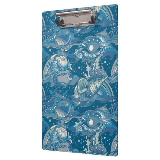 Tropisch Zee Patroon Klembord (Links)