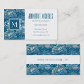 Tropisch Zee Patroon Visitekaartje (Voorkant / Achterkant)