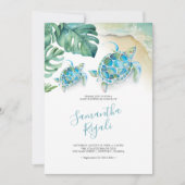 Tropisch Zee Scheerpenkoppen Baby shower (Voorkant)