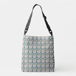Tropisch Zee Schildpad Bloemmotief Kust Oceaan Crossbody Tas