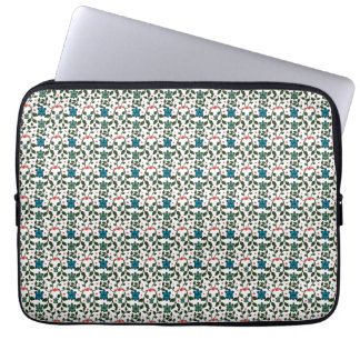 Tropisch Zee Schildpad Bloemmotief | Kust Oceaan Laptop Sleeve