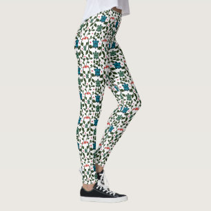 Tropisch Zee Schildpad Bloemmotief Kust Oceaan Leggings