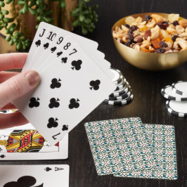 Tropisch Zee Schildpad Bloemmotief | Kust Oceaan Pokerkaarten