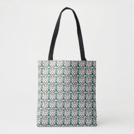 Tropisch Zee Schildpad Bloemmotief | Kust Oceaan Tote Bag