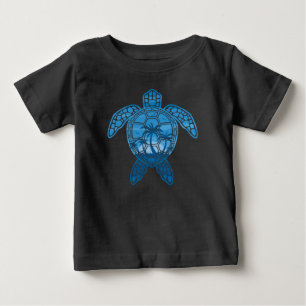Tropisch Zee schildpad design in Blue