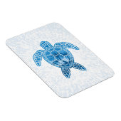 Tropisch Zee schildpad design in Blue Magneet (Rechterzijde)