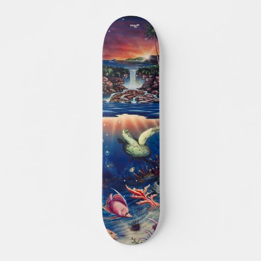 Tropisch Zee schildpad Skateboard (Voorkant)