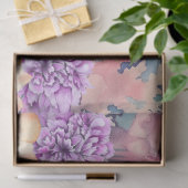 Tropisch Zee Schildpad & Waterverf Bloemen Tissuepapier (Geschenk)