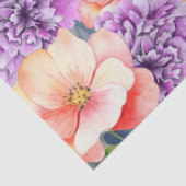 Tropisch Zee Schildpad & Waterverf Bloemen Tissuepapier (Detail)