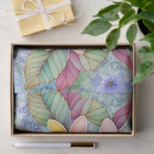Tropisch Zee Schildpad & Waterverf Bloemen Tissuepapier (Geschenk)