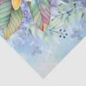 Tropisch Zee Schildpad & Waterverf Bloemen Tissuepapier (Detail)