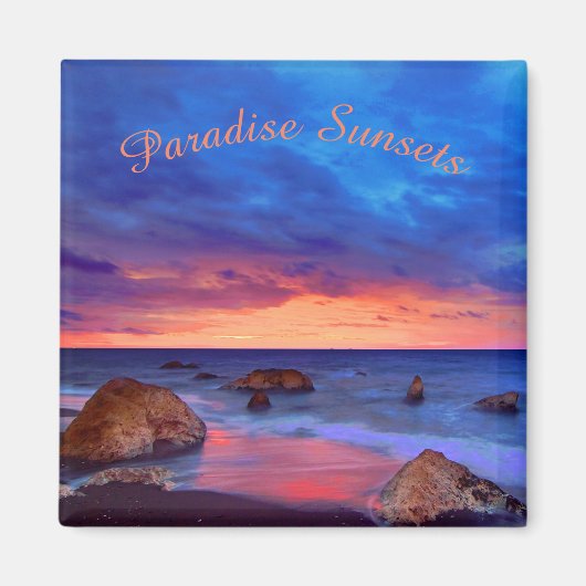 Tropisch Zee Sunset Magneet (Voorkant)